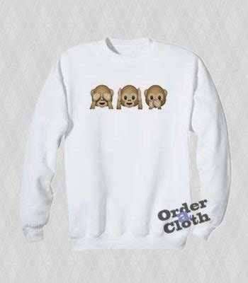 See Hear Speak No Evil Emoji Sweatshirt