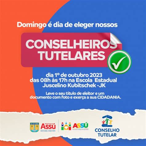 Domingo Dia De Escolher Os Novos Conselheiros Tutelares Da Cidade Do