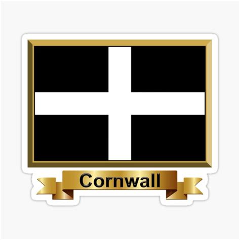 "Cornish Flag Gifts, Stickers and Products (N)" Sticker by mpodger ...