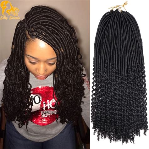 Aliexpress.com : Buy Curly Goddess Faux Locs Crochet Braids Hair ...