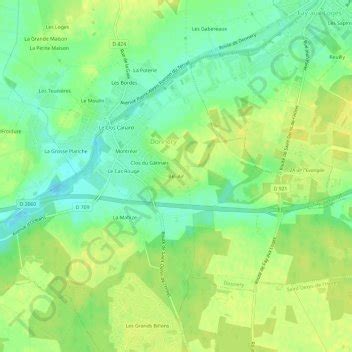 Bel-Air topographic map, elevation, terrain