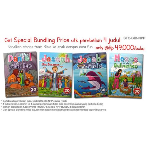 Jual Buku Cerita Tokoh Alkitab Bible Story Sticker Book With Over 30