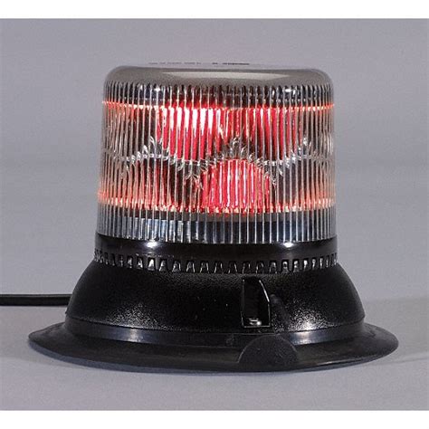 Pse Amber Dual Level Strobe Light Red Rotating 6gpn8lss222crm