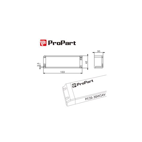 Alimentatore Led Propart Ip V W A