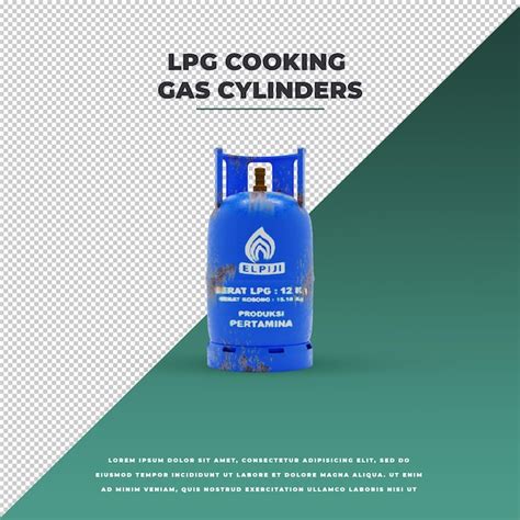 Premium Psd 3d Lpg Cooking Gas Cylinders