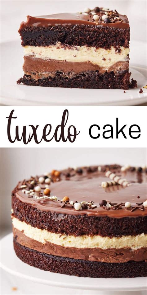 Tuxedo Consists Of Layers Of Chocolate Cake Dark Chocolate Mousse