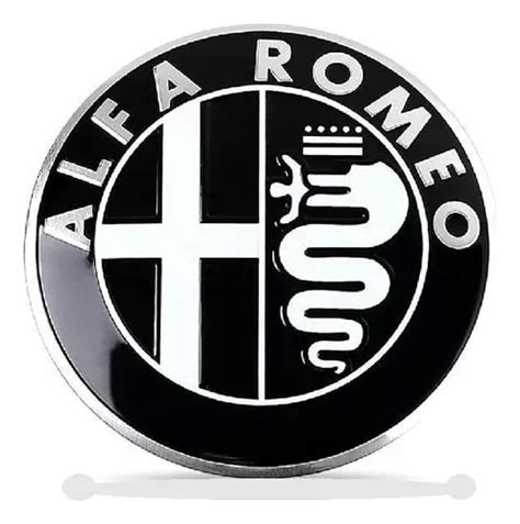 Emblema Adesivo Alfa Romeo Aluminio Cap Ou Portamala Mm Frete Gr Tis