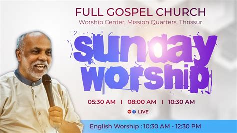 Am Sunday Live Full Gospel Church Worship