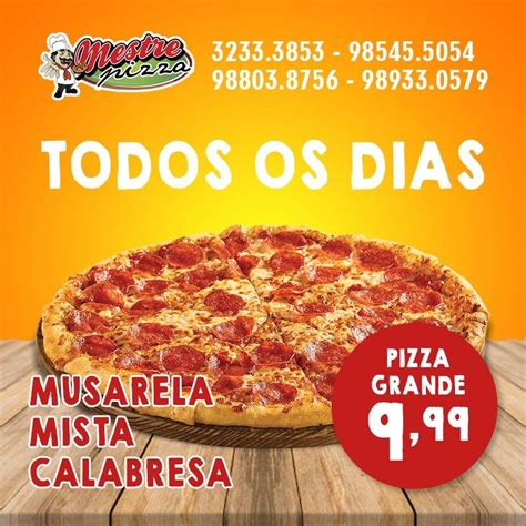 Menu Em Pizzaria Mestre Pizza Fortaleza