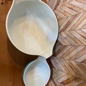Vintage Pyrex Balloons Promotional Chip Dip Set With Bracket And Hot Air Balloons