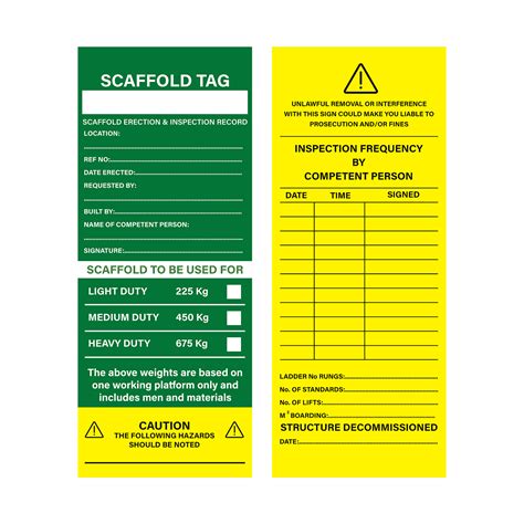 Green Tag Scaffolding Your Site Safety Product Specialist Apac