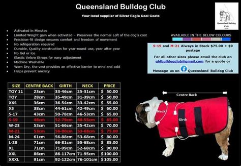 Dog Coat – Queensland Bulldog Club