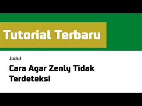 Cara Agar Zenly Tidak Terdeteksi YouTube