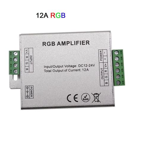 DC12V 24V LED RGBW RGB Amplifier 12A 24A 30A 3CH 4CH Output RGBW RGB