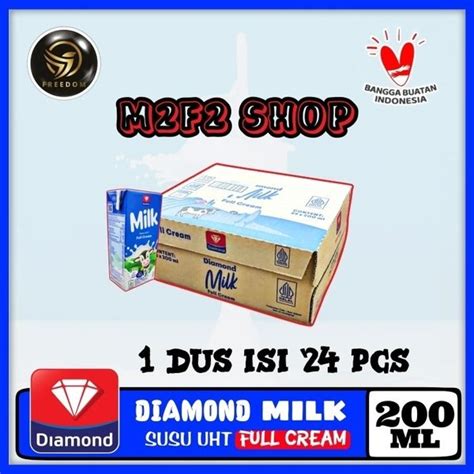 Jual Diamond Susu Kotak Uht Rasa Full Cream Milk Plain Ml