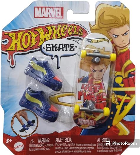 Amazon Hot Wheels Marvel Skate Capt Marvel Captain Ms Mrs Toys Games
