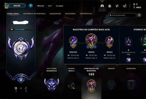 Conta Lol Diamante League Of Legends Contas Ggmax