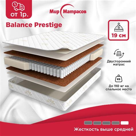Матрас Мир Матрасов Balance Prestige, Независимые пружины, 180 - купить ...