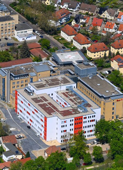 Luftaufnahme Hansestadt Stendal Klinikgelände des Krankenhauses der