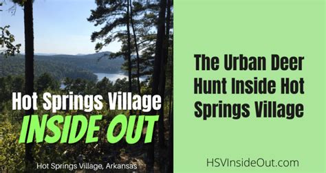 The Urban Deer Hunt Inside Hot Springs Village