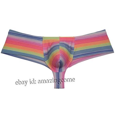 Men Cheeky Shorts Hipster Swimwear Brazilian Bikini Underwear Boxer Brief Trunks Ebay