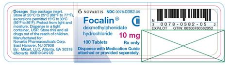 Focalin Package Insert Drugs