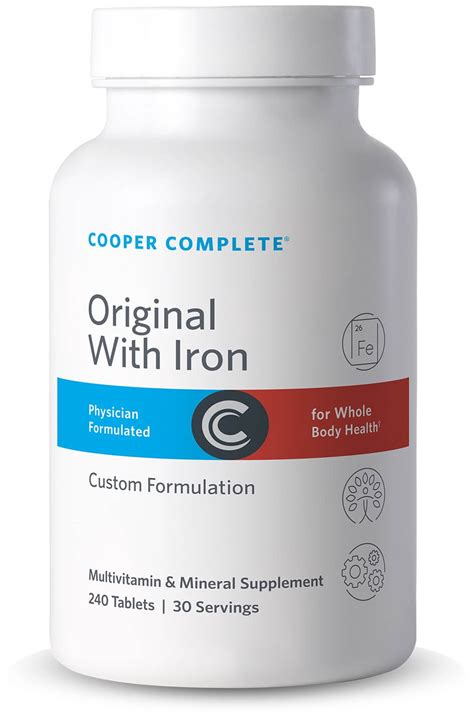 Buy Original Comprehensive Multivitamin With Iron Cooper