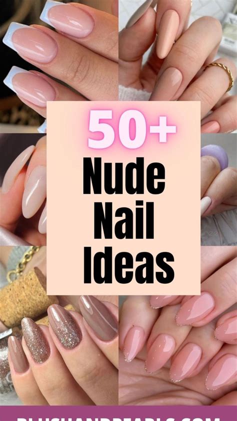 Nude Nail Ideas Nude Nails Nude Nails With Glitter Nail Designs