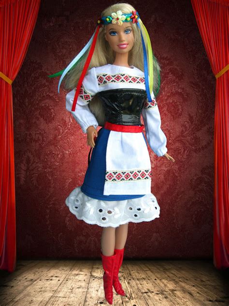 Stylish Handmade Barbie Doll Clothes Traditional Ukrainian