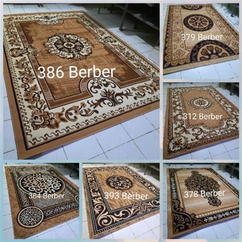 Jual Karpet Permadani Besar Jumbo Almaya Shafira Cream Coklat Berber