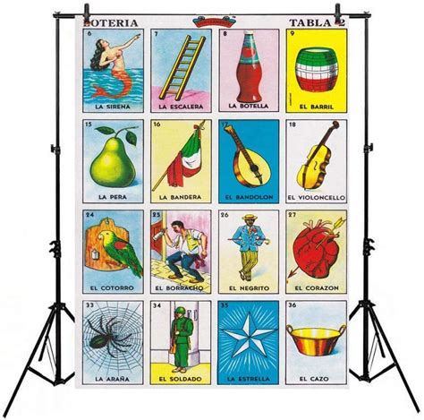 Amazon Loteria Card Backdrop Mexican Party Theme Mexico Loteria