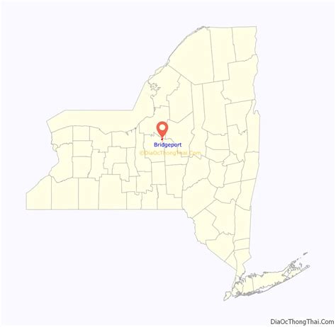 Map of Bridgeport CDP, New York - Thong Thai Real