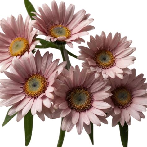 Premium Vector | Bunch of pastel color Daisy flower isolated on plain