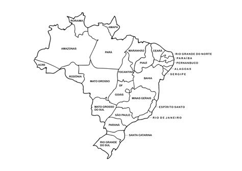 Mapa Brasil Para Colorir Image To U