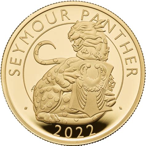 Oz Proof Gold British Tudor Beast Panther Coins Silver