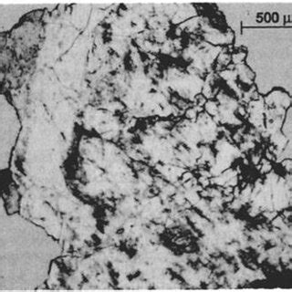 Optical Micrographs Of Samples A Starting Material Shows Feldspars