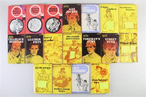 Sold At Auction Collection Gay Pulp Fiction Novels Erotica Lit Books