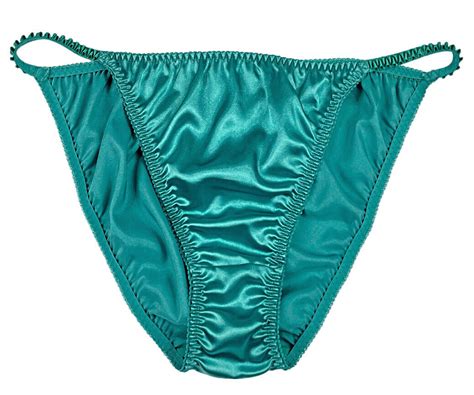 Satin String Bikini Panty Green Xl Ebay