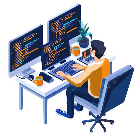 developers  coding programs  computers programmers  analyzing