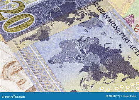 Detailed Close Up Of Saudi Riyal Saudi Arabian Currency For The G