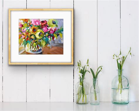 Floral Art Print Giclee' Impressionist Art Modern - Etsy