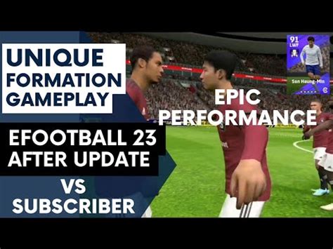 Unique Formation Gameplay EFootball 2023 Epic Performance VS Subscriber