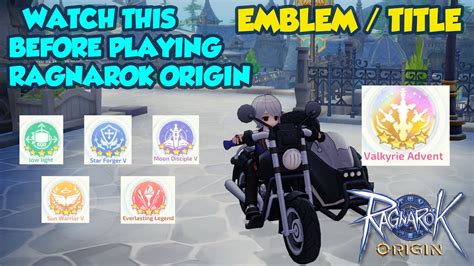 Watch This Before Playing Ragnarok Origin Emblem Title System Must