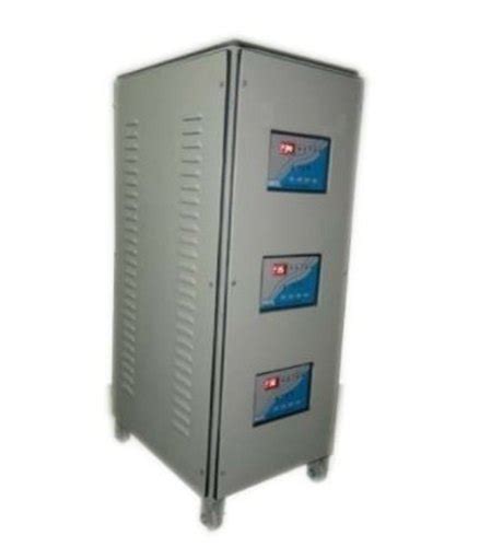 Automatic 99 Three Phase Air Cooled Servo Stabilizers 480 V 5 Mva At