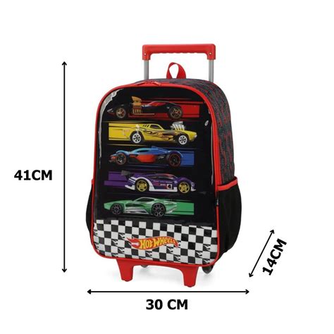 Mochila Hot Wheels Rodinhas Ideal Para O Seu Pequeno