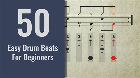 50 Easy Drum Beats For Beginners Youtube