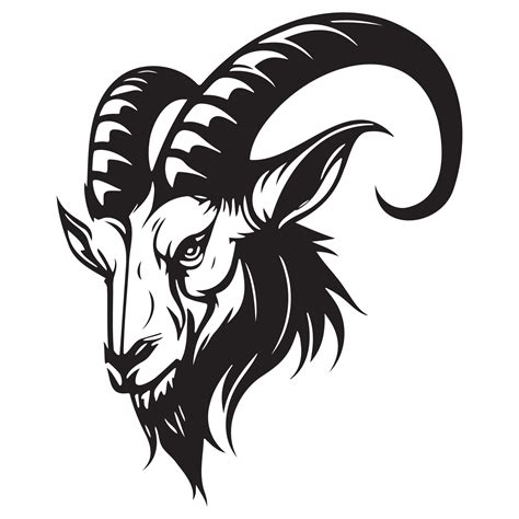 head of goat vector illustration, goat logo 22665740 Vector Art at Vecteezy