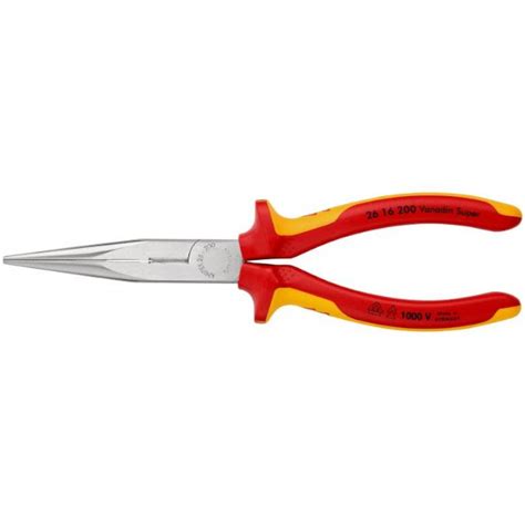 Knipex Long Nose Pliers With Cutter V Insulated