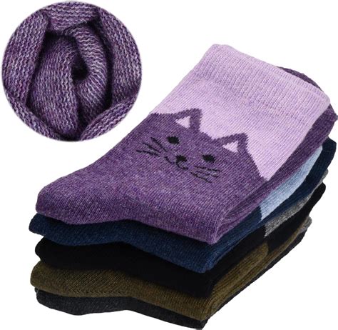 Jinlaili Chaussette Hiver 35 38 Chaude Thermiques Lot De 5