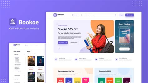 Bookoe Book Store Website Design E Commerce Figma Figma